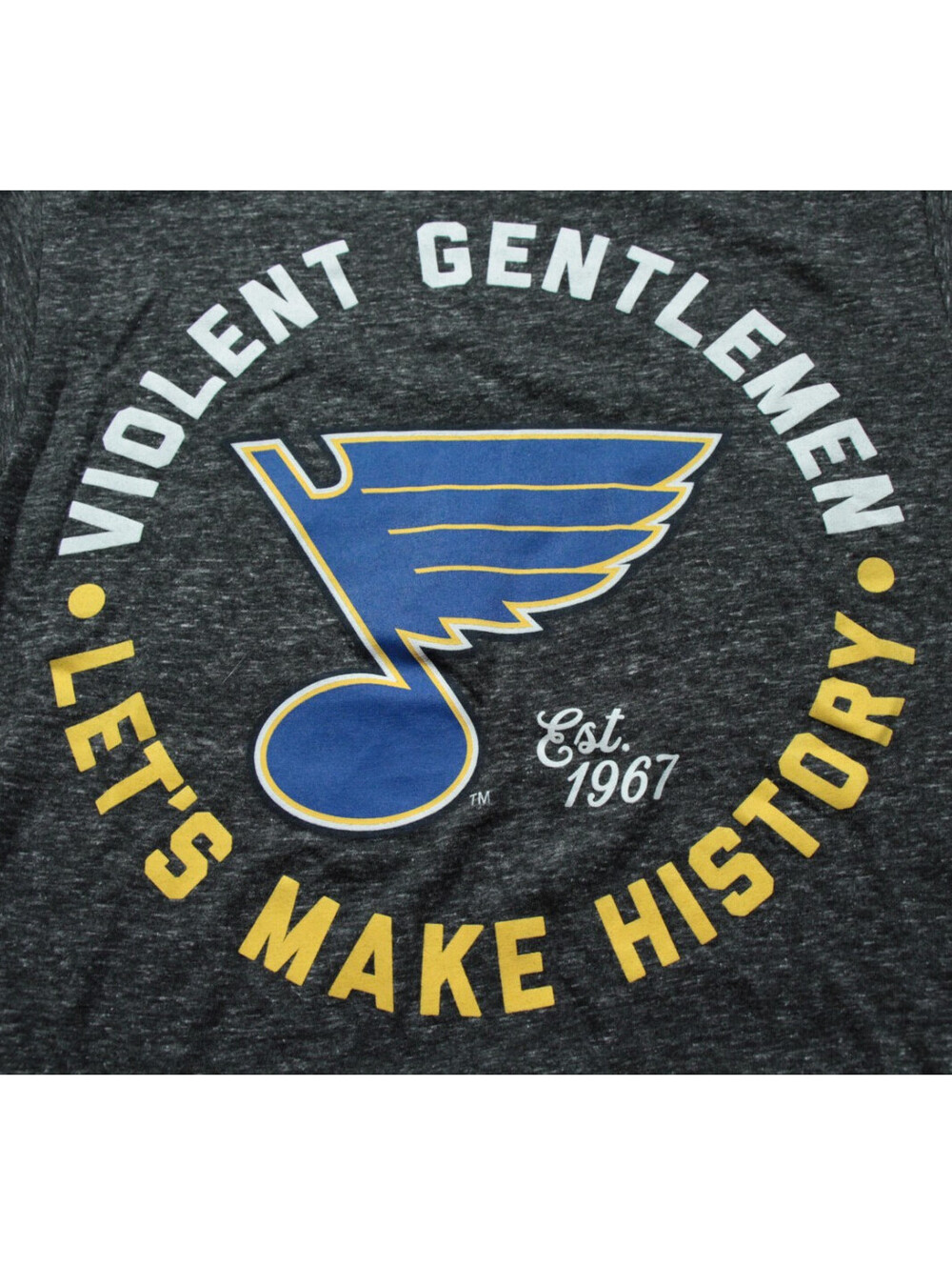 St. Louis Blues Violent Gentlemen T-Shirt NHL Hockey Shirt S Let's Make History
